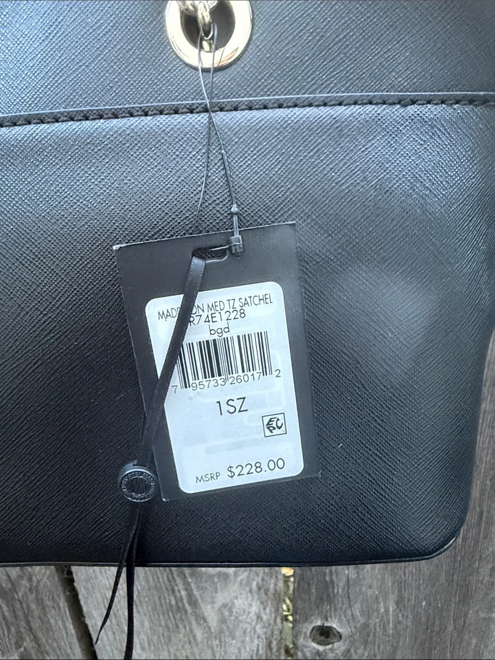 DKNY Black Shoulder Bag with Chain-Strap Accents
